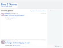 Tablet Screenshot of blue8games.wordpress.com