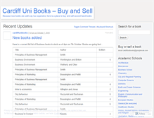 Tablet Screenshot of cardiffunibooks.wordpress.com