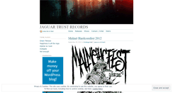 Desktop Screenshot of jaguartrustrecords.wordpress.com
