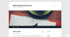 Desktop Screenshot of aecprofessionalscircle.wordpress.com