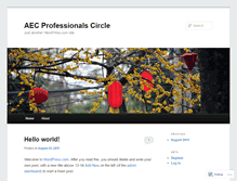 Tablet Screenshot of aecprofessionalscircle.wordpress.com