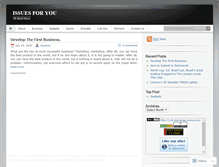 Tablet Screenshot of issues4u.wordpress.com