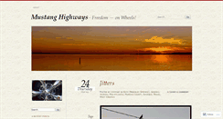 Desktop Screenshot of mustanghighways.wordpress.com