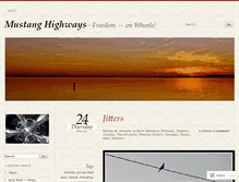 Tablet Screenshot of mustanghighways.wordpress.com