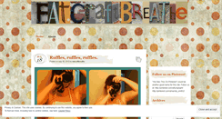 Desktop Screenshot of eatcraftbreathe.wordpress.com