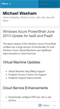 Mobile Screenshot of mwasham.wordpress.com