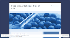 Desktop Screenshot of foodwithasideoflife.wordpress.com