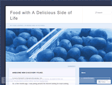 Tablet Screenshot of foodwithasideoflife.wordpress.com