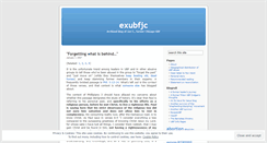 Desktop Screenshot of exubfjc.wordpress.com