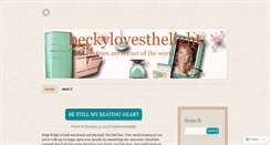 Desktop Screenshot of beckylovesthelight.wordpress.com