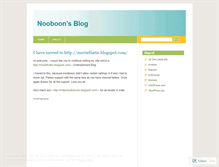 Tablet Screenshot of nooboon.wordpress.com