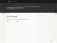 Tablet Screenshot of catherineebailey.wordpress.com