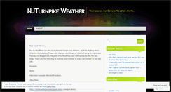 Desktop Screenshot of njturnpikeweather.wordpress.com