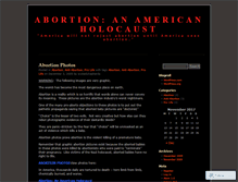 Tablet Screenshot of abortionanamericanholocaust.wordpress.com