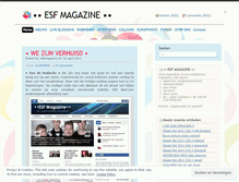 Tablet Screenshot of esfmagazine.wordpress.com