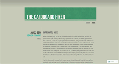 Desktop Screenshot of cardboardhiker.wordpress.com