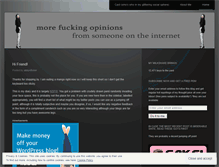 Tablet Screenshot of morefuckingopinions.wordpress.com
