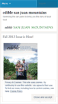 Mobile Screenshot of ediblesanjuanmountains.wordpress.com