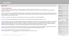 Desktop Screenshot of lizardskin.wordpress.com