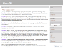 Tablet Screenshot of lizardskin.wordpress.com