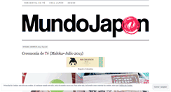 Desktop Screenshot of mundojaponews.wordpress.com