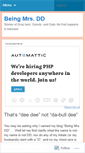 Mobile Screenshot of beingmrsdd.wordpress.com