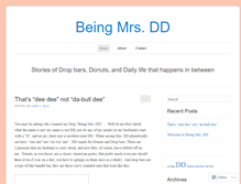 Tablet Screenshot of beingmrsdd.wordpress.com