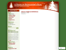 Tablet Screenshot of anightinbethlehem.wordpress.com