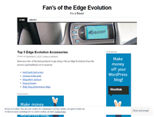 Tablet Screenshot of edgeevolution.wordpress.com