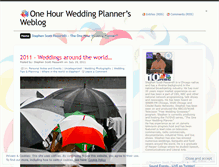 Tablet Screenshot of onehourweddingplanner.wordpress.com
