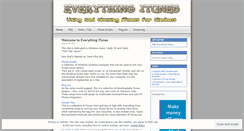 Desktop Screenshot of everythingitunes.wordpress.com