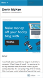 Mobile Screenshot of devinmckee.wordpress.com