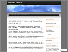 Tablet Screenshot of defensamedica.wordpress.com