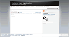 Desktop Screenshot of marioncountygop.wordpress.com