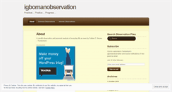 Desktop Screenshot of igbomanobservation.wordpress.com