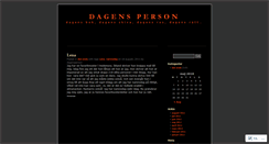 Desktop Screenshot of dagensperson.wordpress.com