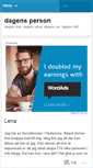Mobile Screenshot of dagensperson.wordpress.com