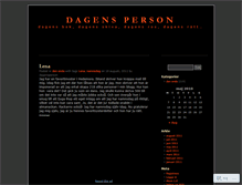 Tablet Screenshot of dagensperson.wordpress.com