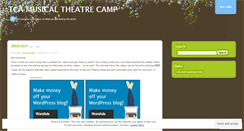 Desktop Screenshot of musicaltheatrecamp.wordpress.com