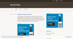 Desktop Screenshot of kao33.wordpress.com