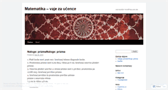 Desktop Screenshot of matematicnevaje.wordpress.com