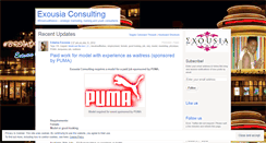 Desktop Screenshot of exousiaconsulting.wordpress.com