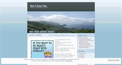 Desktop Screenshot of newineveryway.wordpress.com