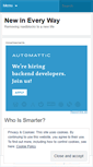 Mobile Screenshot of newineveryway.wordpress.com