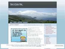 Tablet Screenshot of newineveryway.wordpress.com