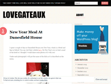 Tablet Screenshot of lovegateaux.wordpress.com