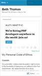 Mobile Screenshot of beththomas.wordpress.com