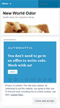 Mobile Screenshot of newworldodor.wordpress.com