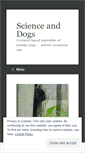 Mobile Screenshot of dogbehaviorscience.wordpress.com