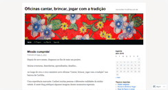 Desktop Screenshot of cantarbrincarjogar.wordpress.com
